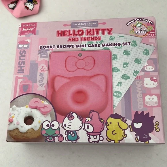 Hello Kitty Bundle! Headband, crossbody and Mini Cake Making Kit!